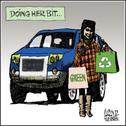 REUSABLE SHOPPING BAGS by Terry Mosher