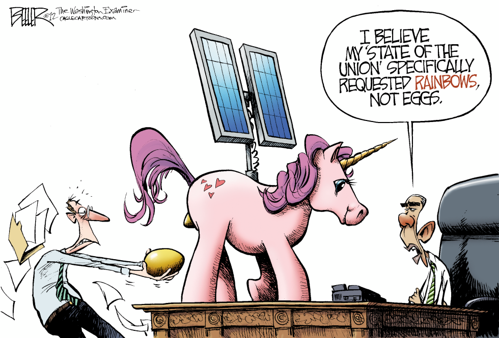  OBAMA UNICORN by Nate Beeler