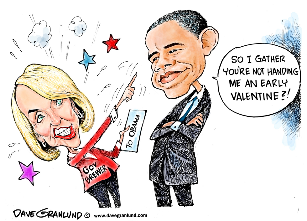 Obama vs Gov Brewer