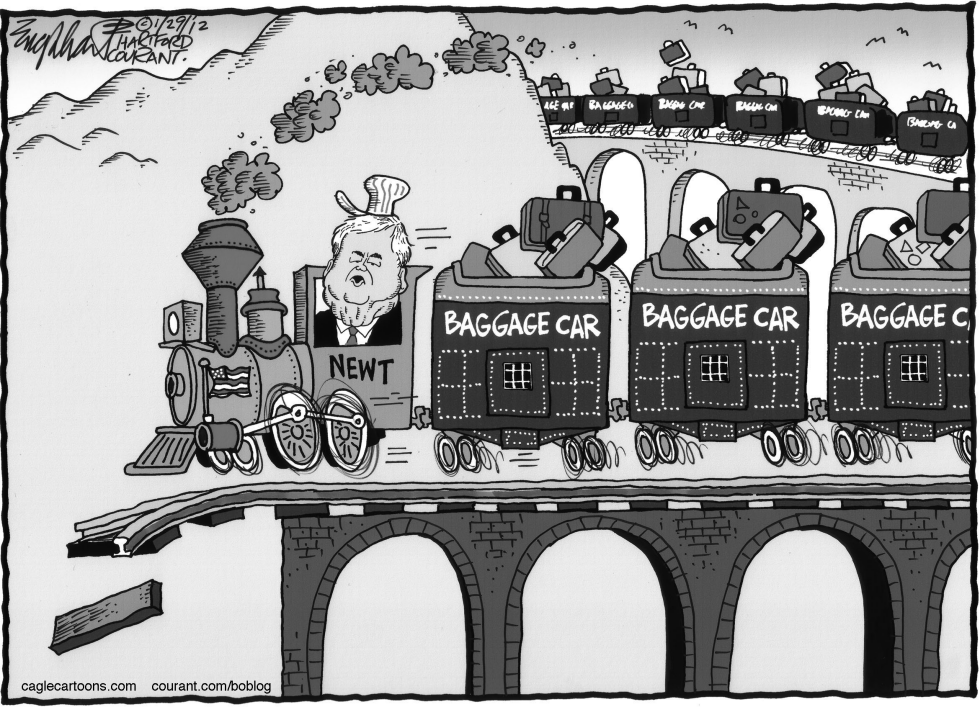  NEWT BAGGAGE by Bob Englehart