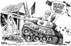 OBAMAS CRASS WARFARE by Rick McKee