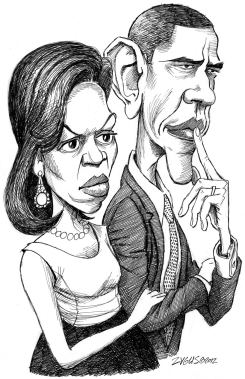 MICHELLE Y BARACK by Adam Zyglis