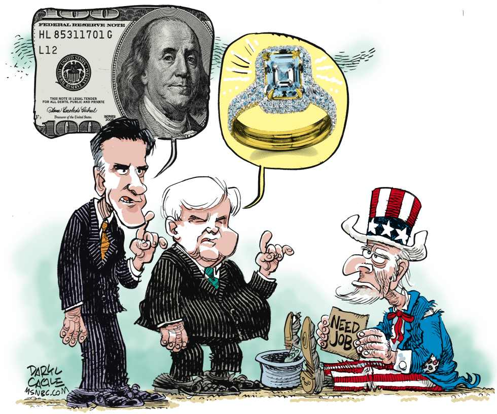 Mitt Newt and Jobs COLOR