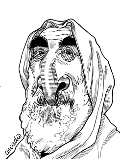 SHEIKH AHMED YASSIN OF HAMAS by Arcadio Esquivel