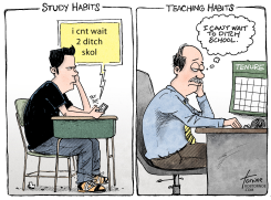 STUDY HABITS by Rob Tornoe