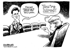 TRUMP ENDORSES ROMNEY by Jimmy Margulies