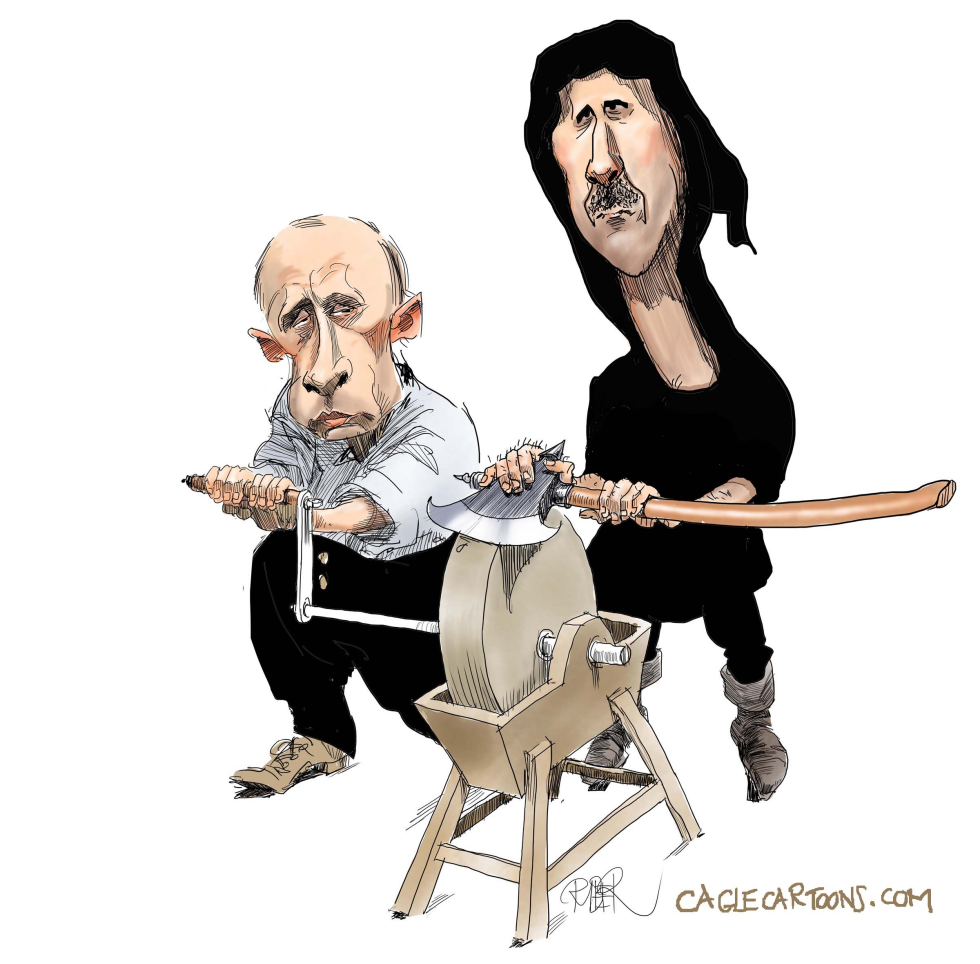  PUTIN AND AL ASSAD  by Riber Hansson