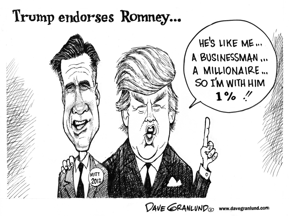 Trump backs Romney
