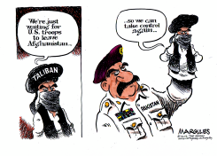 US TROOPS LEAVING AFGHANISTAN by Jimmy Margulies