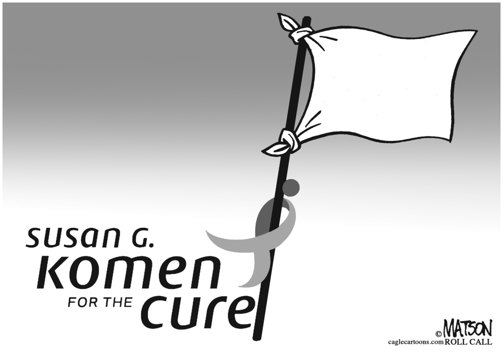  KOMEN SURRENDERS by RJ Matson