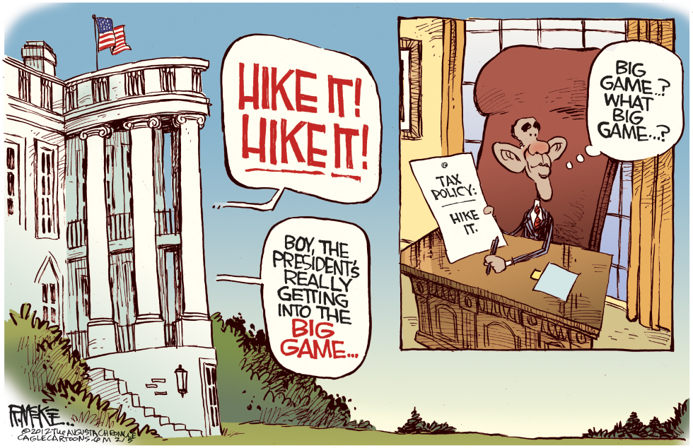 Obama Hikes It