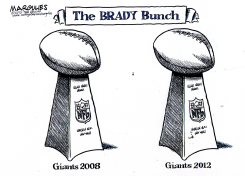 GIANTS BEAT PATRIOTS IN SUPER BOWL by Jimmy Margulies