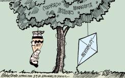 ROMNEY INEVITABILITY  by Mike Keefe