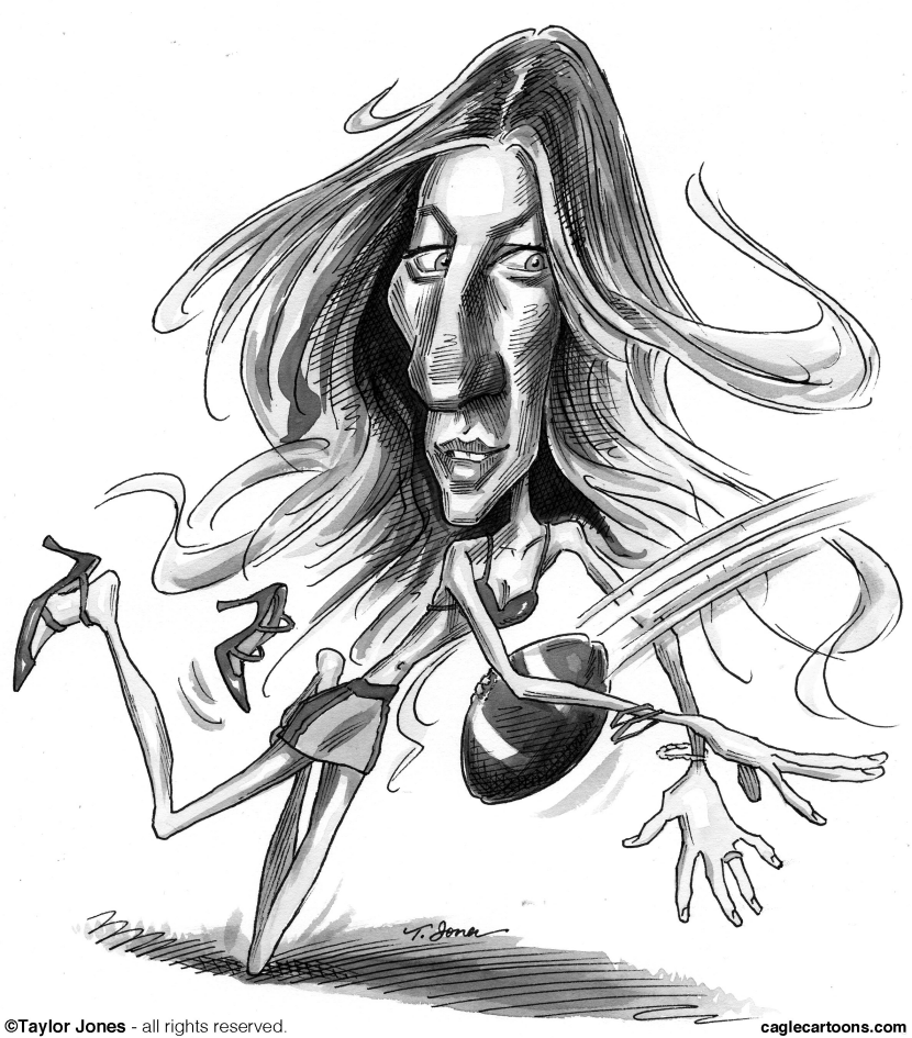 Gisele Bundchen fumbles