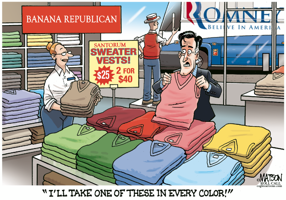 Romney Invests In Sweater Vests-COLOR