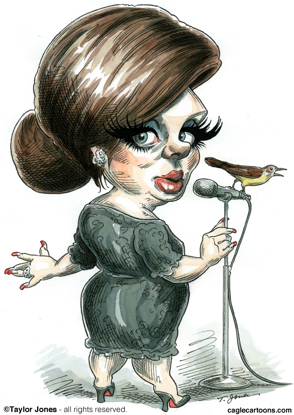 Adele and nightingale - COLOR