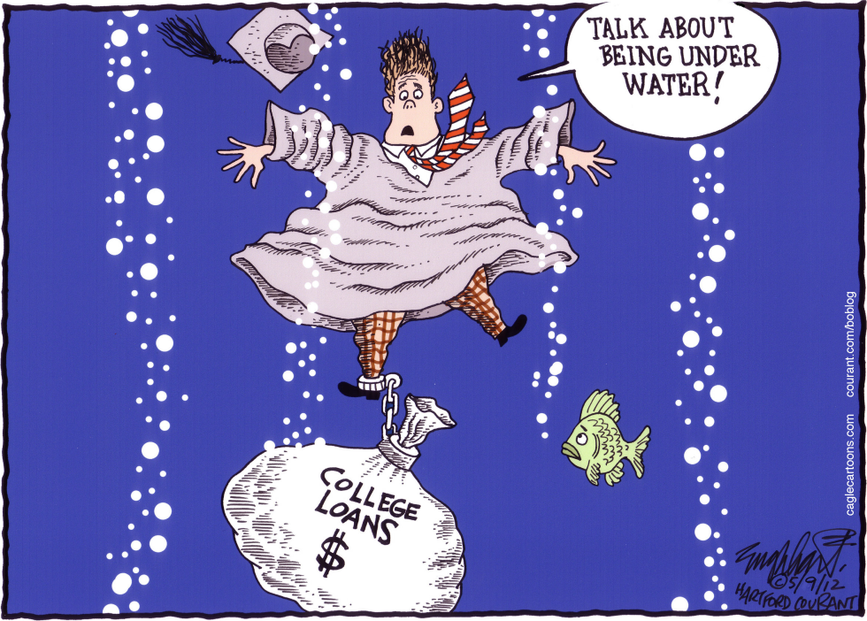  COLLEGE DEBT by Bob Englehart