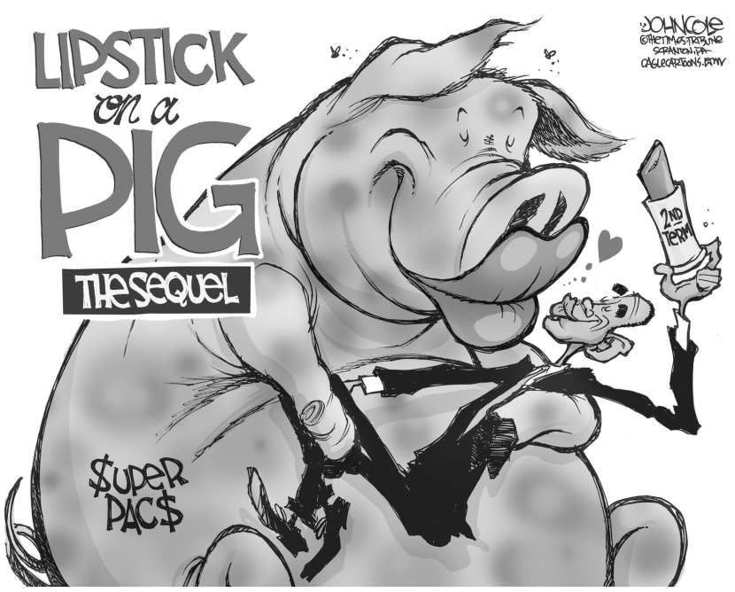 Obama and Superpacs BW