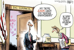 LOCAL DC - COUNCIL CATFIGHTS  by Nate Beeler