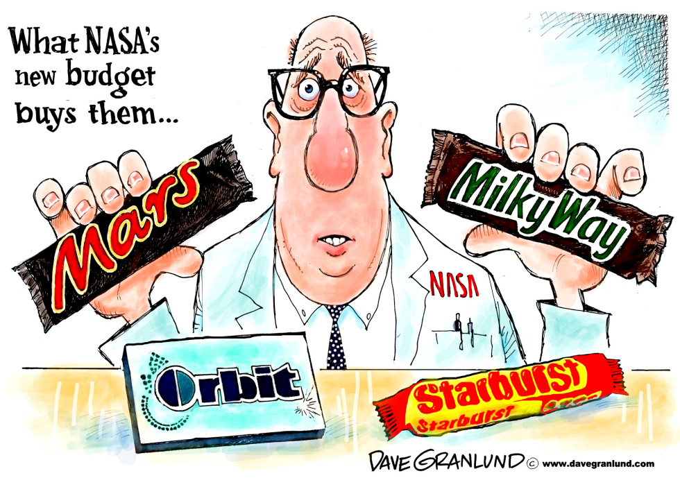  NASA AND BUDGET CUTS by Dave Granlund