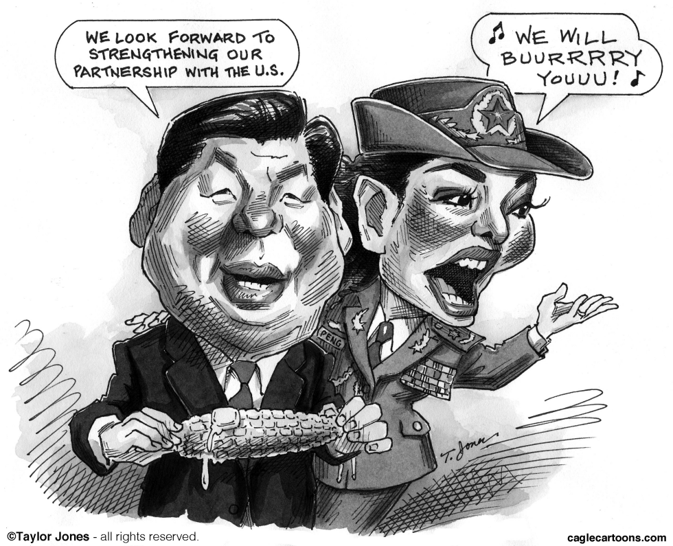  XI JINPING AND WIFE PENG LIYUAN by Taylor Jones