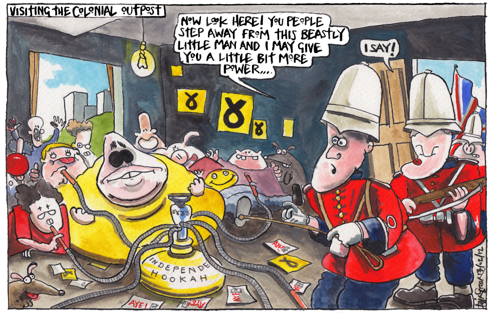 SCOTTISH COLONY UNRULINESS