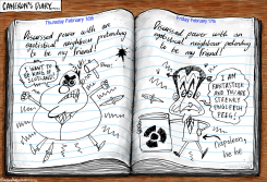 DAVID CAMERONS DIARY by Brian Adcock