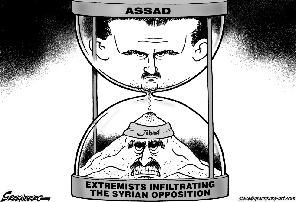 Assad hourglass bw