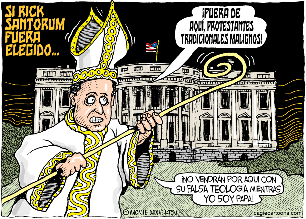  PAPA SANTORUM by Wolverton