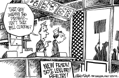 LOW FAT FRIES by Mike Keefe