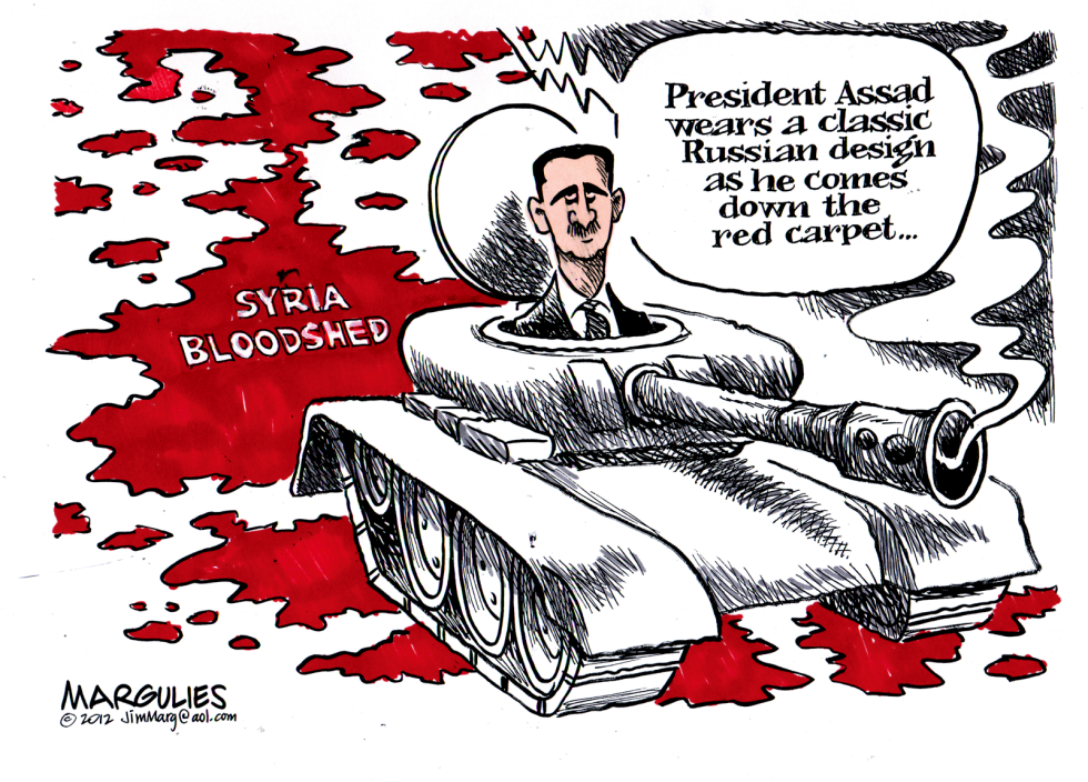 Assad on the red carpet