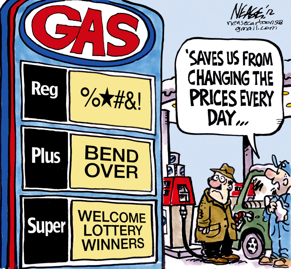 GAS PRICES UP by Steve Nease