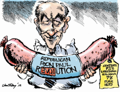 RON PAUL MOSTLY BOLOGNA, A LITTLE NUTS by Jim Day