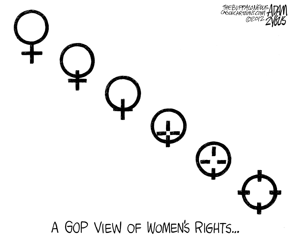  WAR ON WOMEN by Adam Zyglis