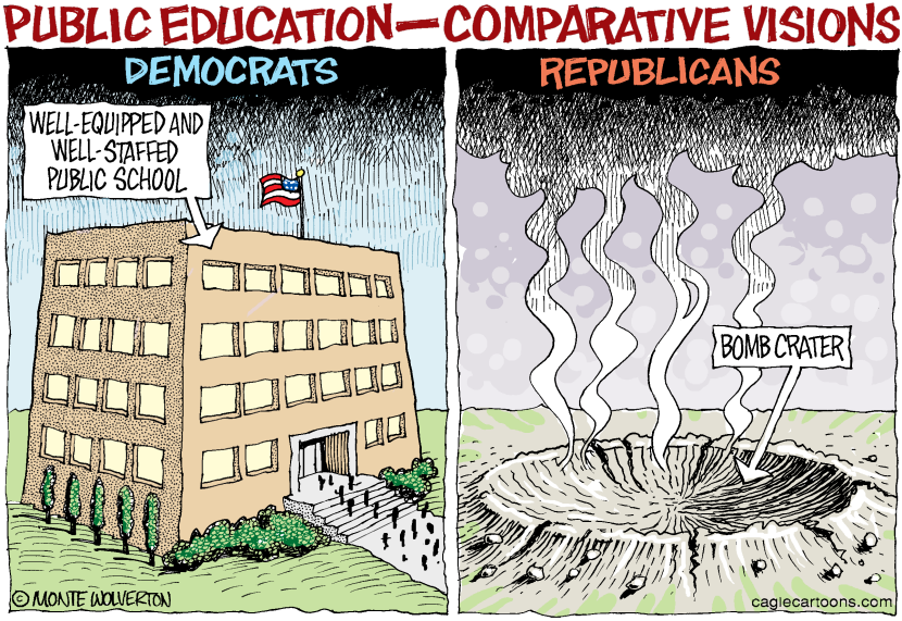 Dems and GOP on Public Education COLOR