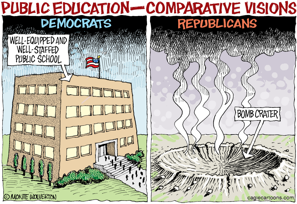 Dems and GOP on Public Education COLOR