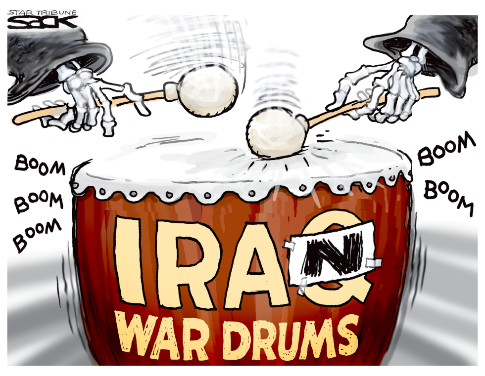  IRAN WAR DRUMS by Steve Sack