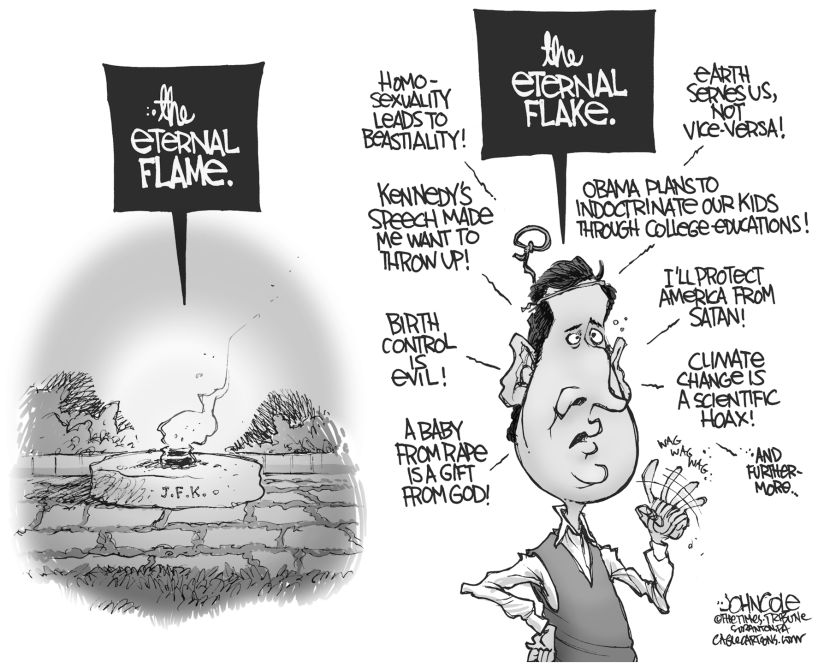 Santorum and Kennedy BW