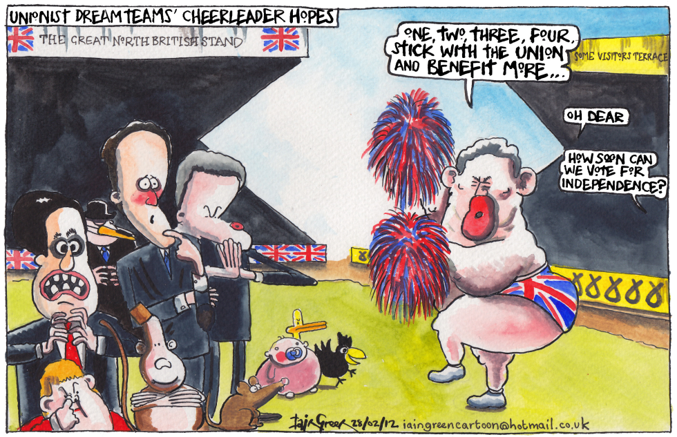 GORDON BROWN UK UNIONIST CHEERLEADER