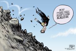 ROMNEY ON A ROLL  by Nate Beeler