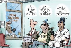 DRUG TESTING by Joe Heller