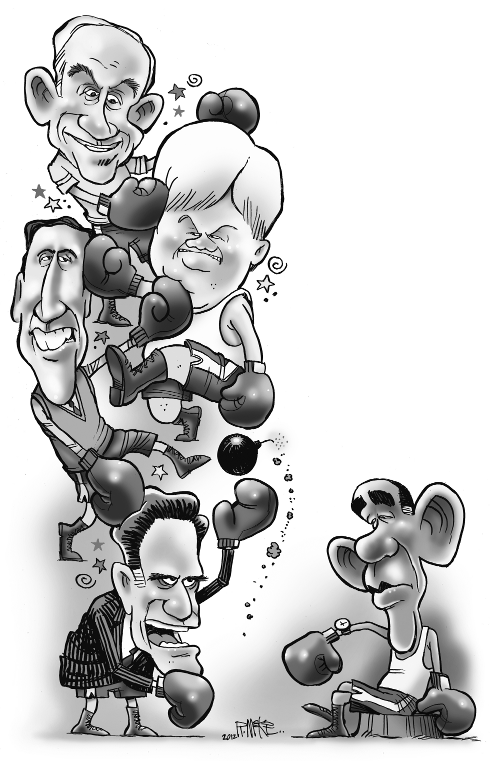 Super Tuesday Big Illustration