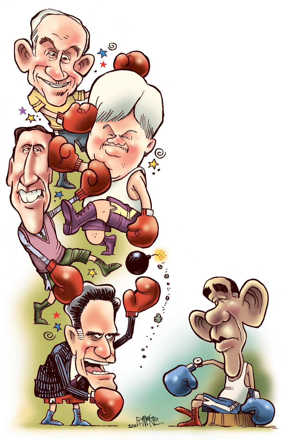 Super Tuesday Big Illustration COLOR