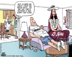 LA NINA VISITS  by Jeff Parker