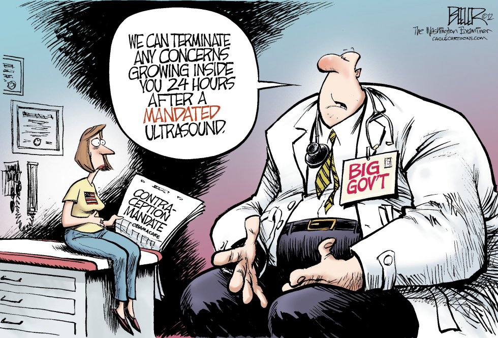  CONTRACEPTION MANDATE by Nate Beeler