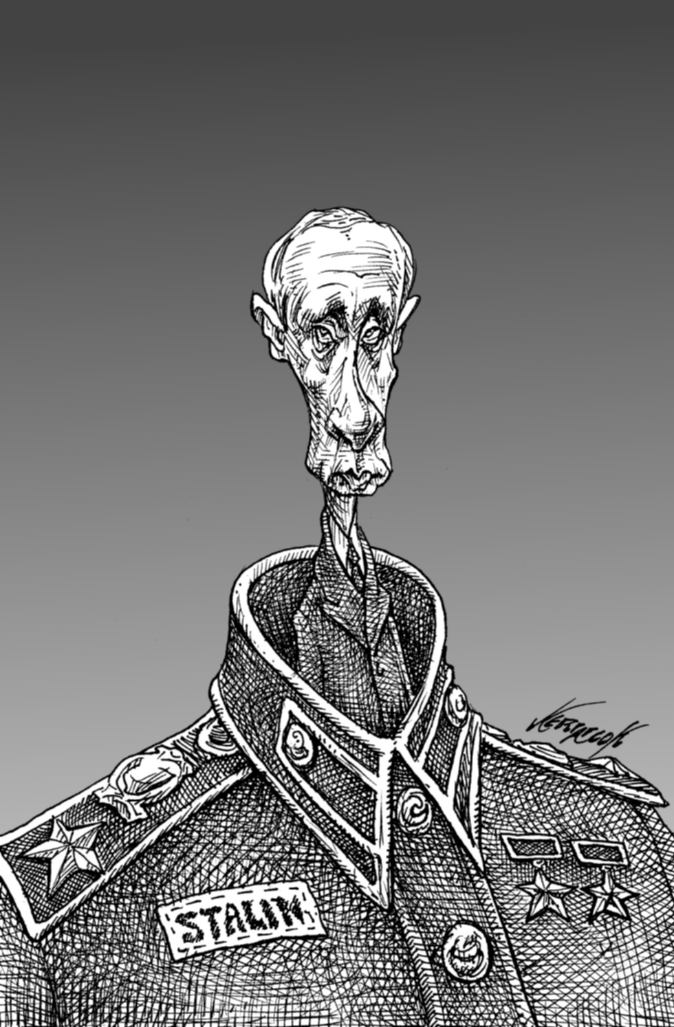  PUTIN AND STALIN by Antonio Neri Licón