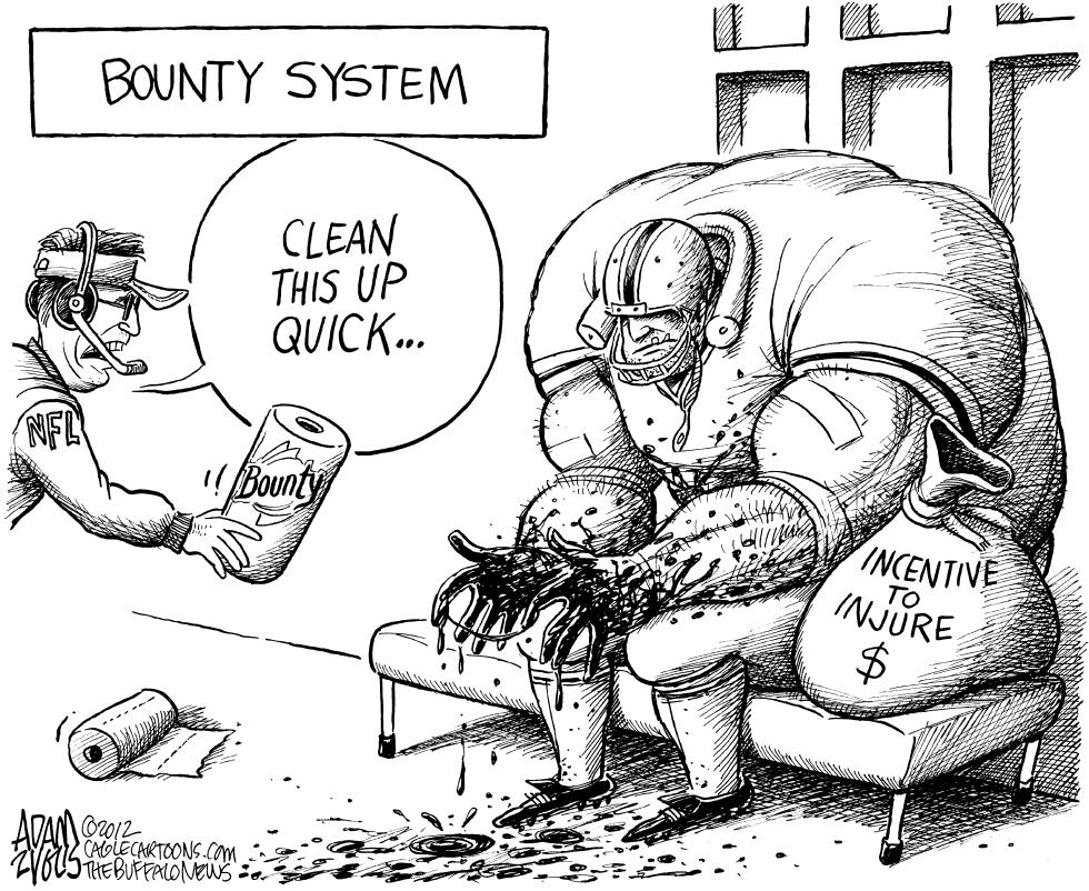  NFL BOUNTY SYSTEM by Adam Zyglis