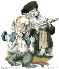 PUTIN AND KHAMENEI PUMP IRON -  by Taylor Jones