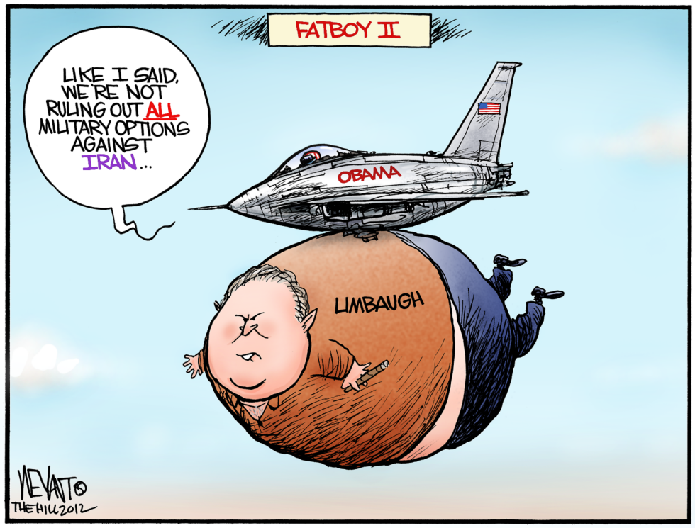  FATBOY 2 RUSH LIMBAUGH IRAN by Christopher Weyant