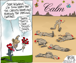 OBAMAS APOLOGY BRINGS CALM  by Gary McCoy